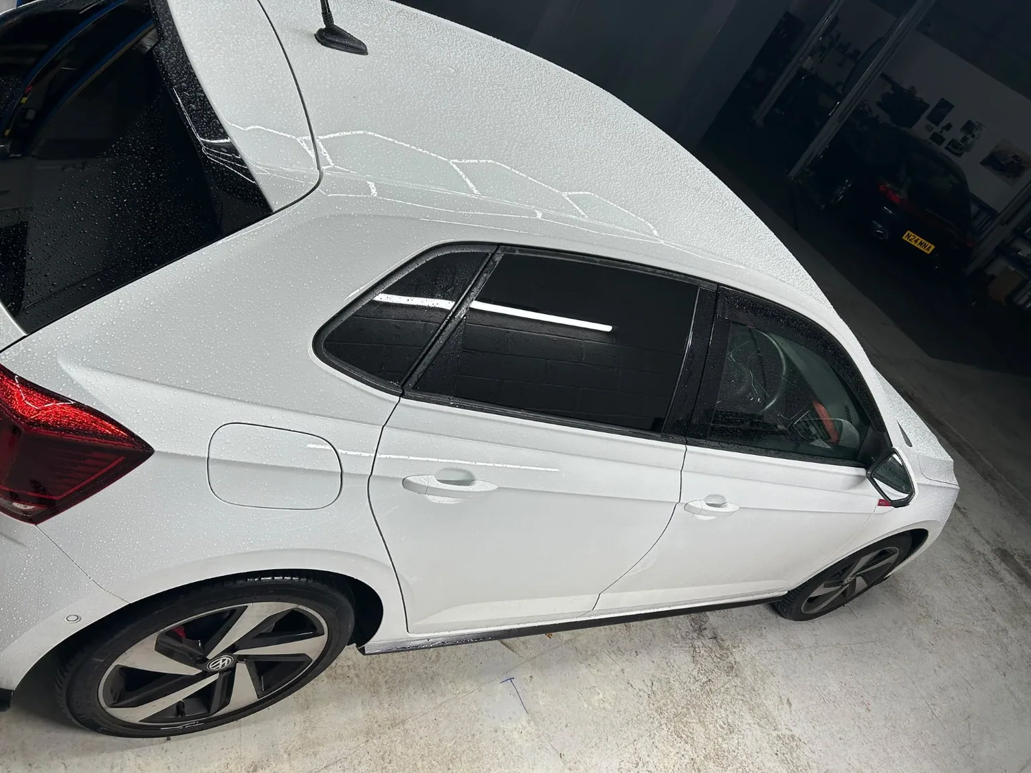 White Volkswagen Polo — polished and ceramic coated — Cre8Customs Glasgow and Paisley