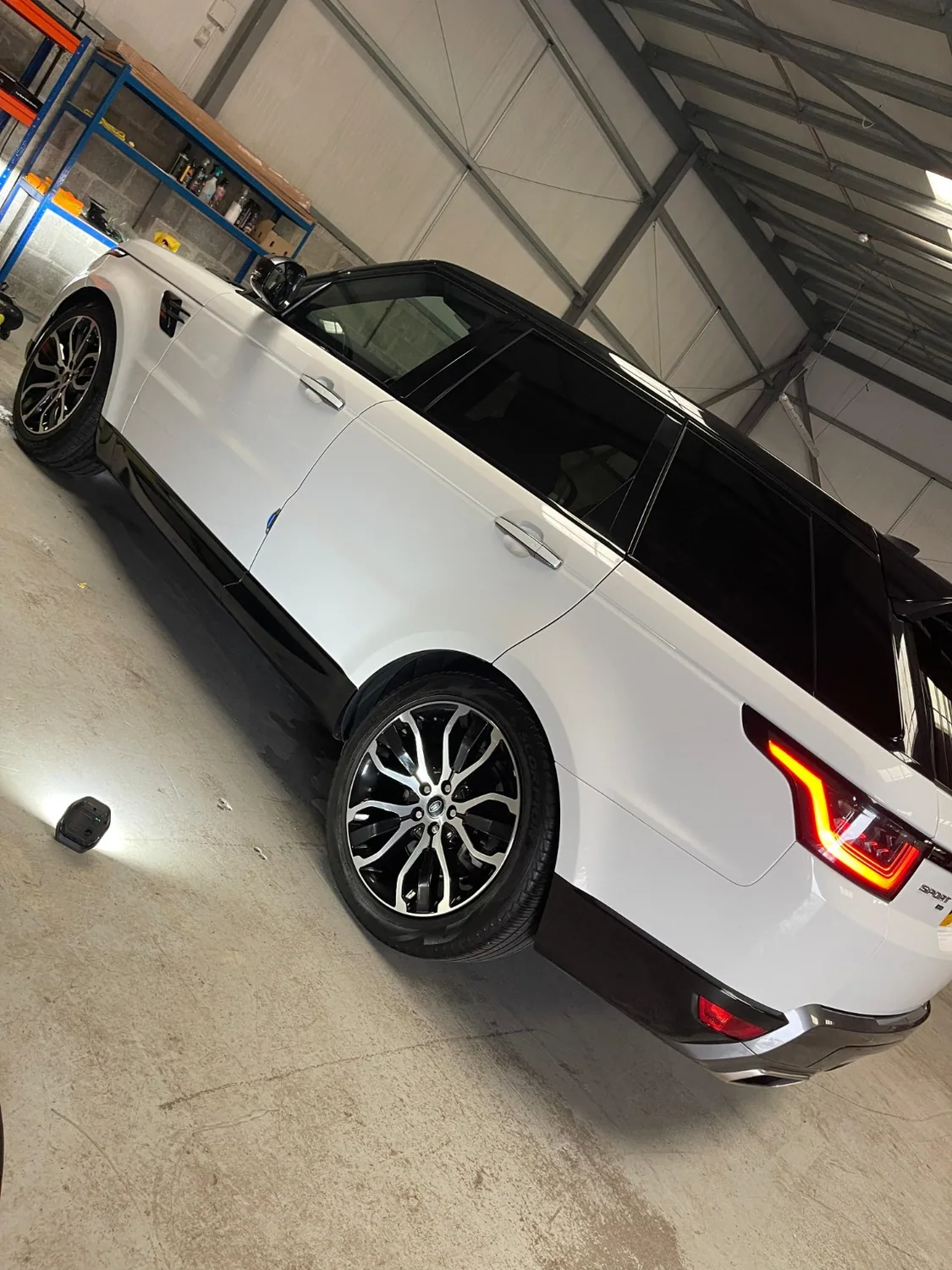 White Range Rover Sport — window tints — Cre8Customs Glasgow and Paisley